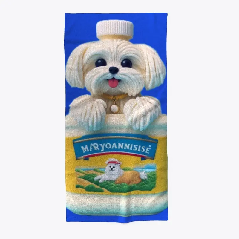 Mayonnaise Maltese dog 