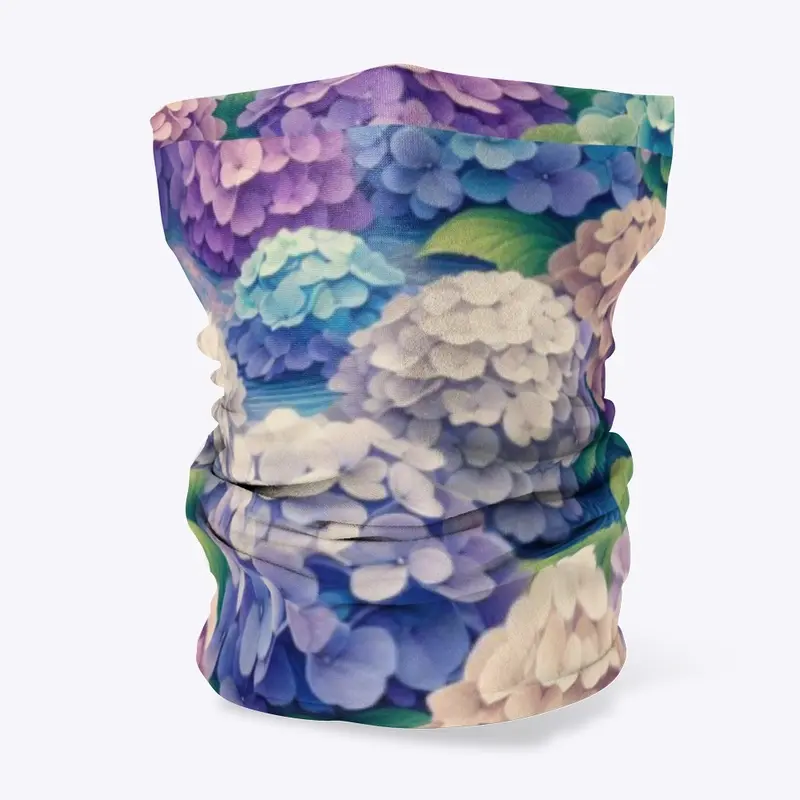 Hydrangeas Neck Gaiter 