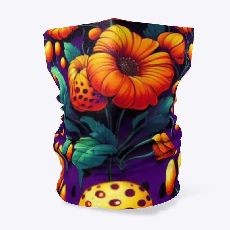 Suspicious flowers Neck Gaiter 