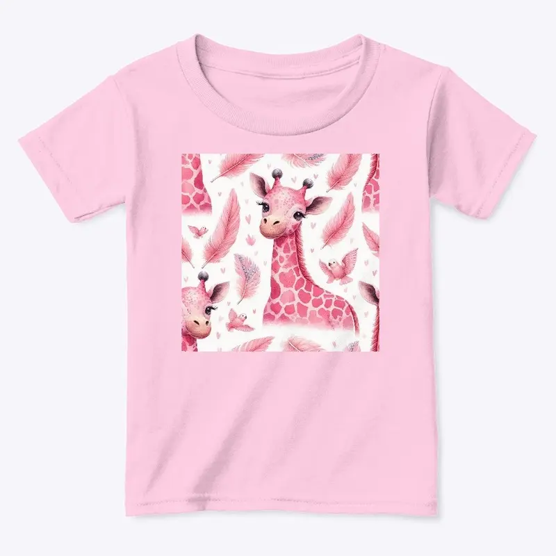 Pink baby giraffe 