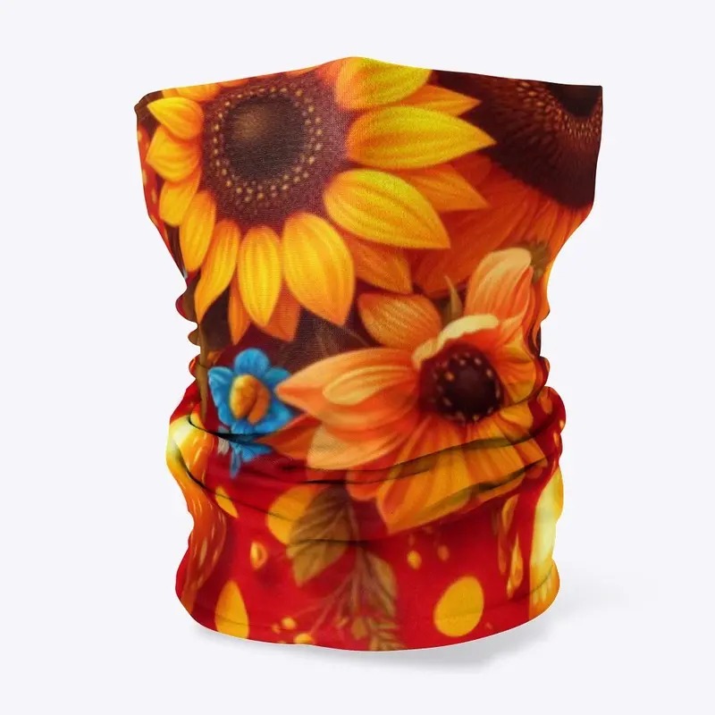 Poetry of sunflower Neck Gaiter 